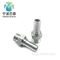 Raccord de tuyau hydraulique en acier métrique en carbone métrique JIC / NPT